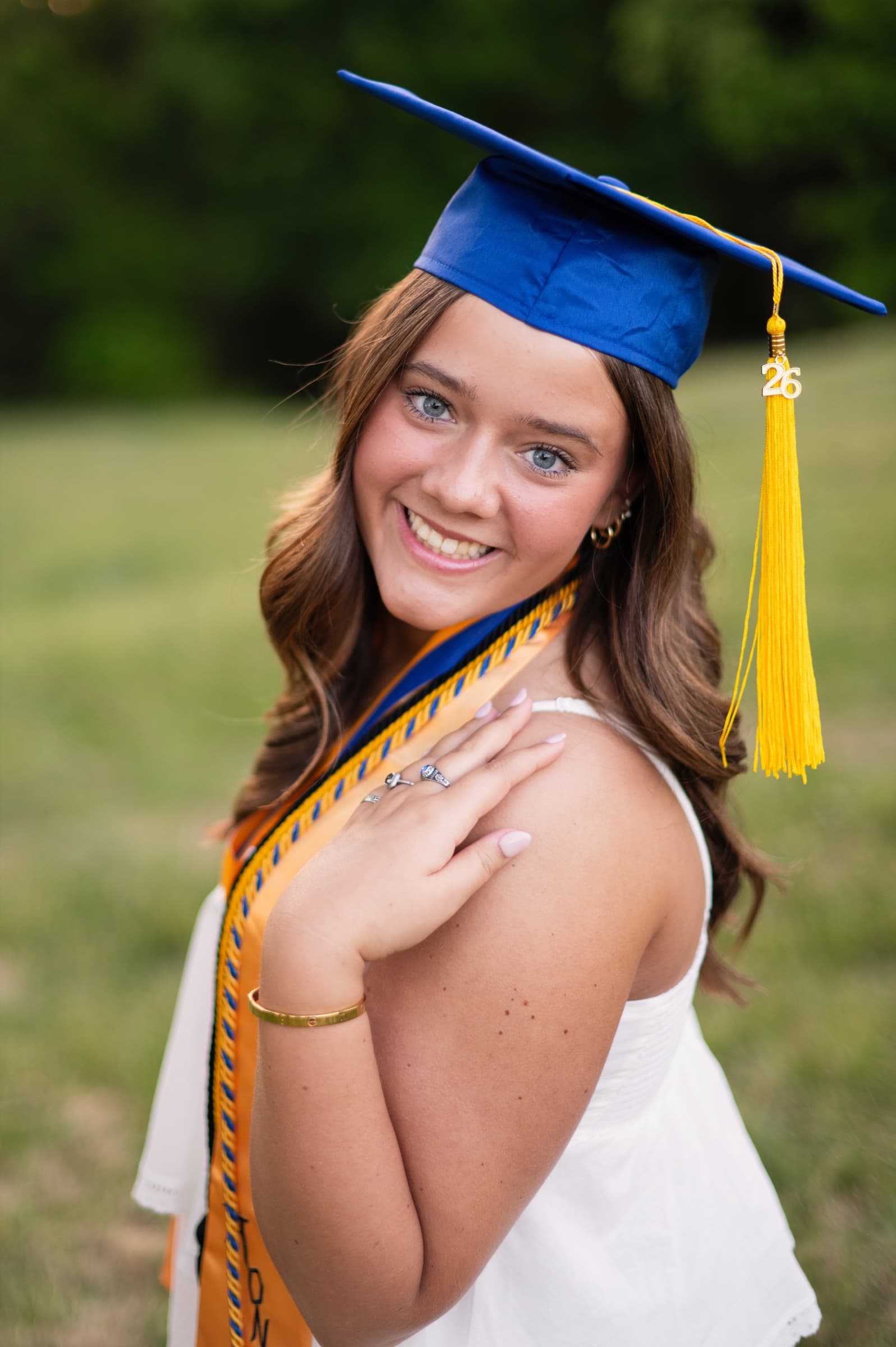 Senior portrait in Smith Mountain Lake, Virginia